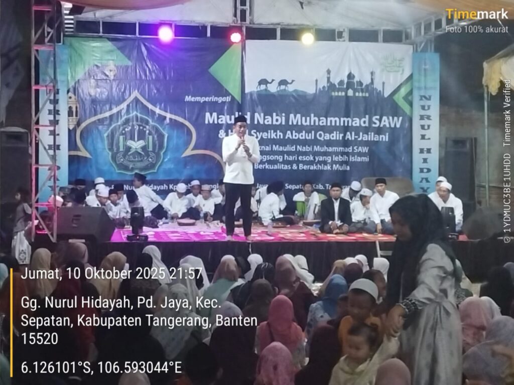Acara Maulid Nabi Muhammad SAW di KP. Kebon Nangka Kecamatan Sepatan