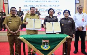 Bupati Tangerang Hadiri Penandatanganan Nota Kesepahaman Pidana Kerja Sosial