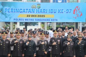 Polres Metro Tangerang Kota Gelar Upacara Peringatan Hari Ibu ke-97 Tahun 2025