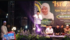 Bupati Tangerang Hadiri Peringatan Isra Mi’raj Majelis Taklim Daarussuruur Legok