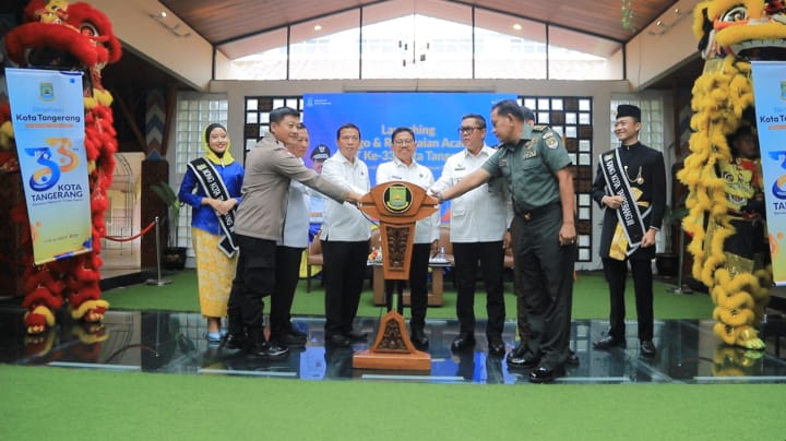 Logo HUT Ke-33 Kota Tangerang Dilaunching, Wali Kota: Mari Bersama Melayani Tiada Henti