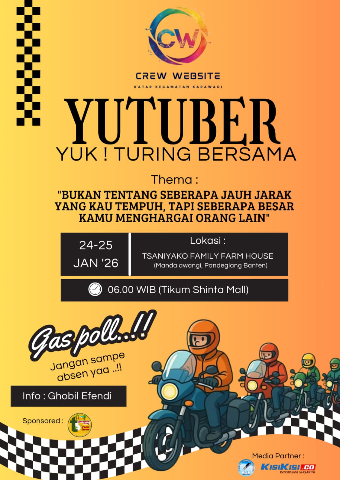 Yuk! Turing Bersama Crew Website Katar Kecamatan Karawaci Tema Menghargai Orang Lain