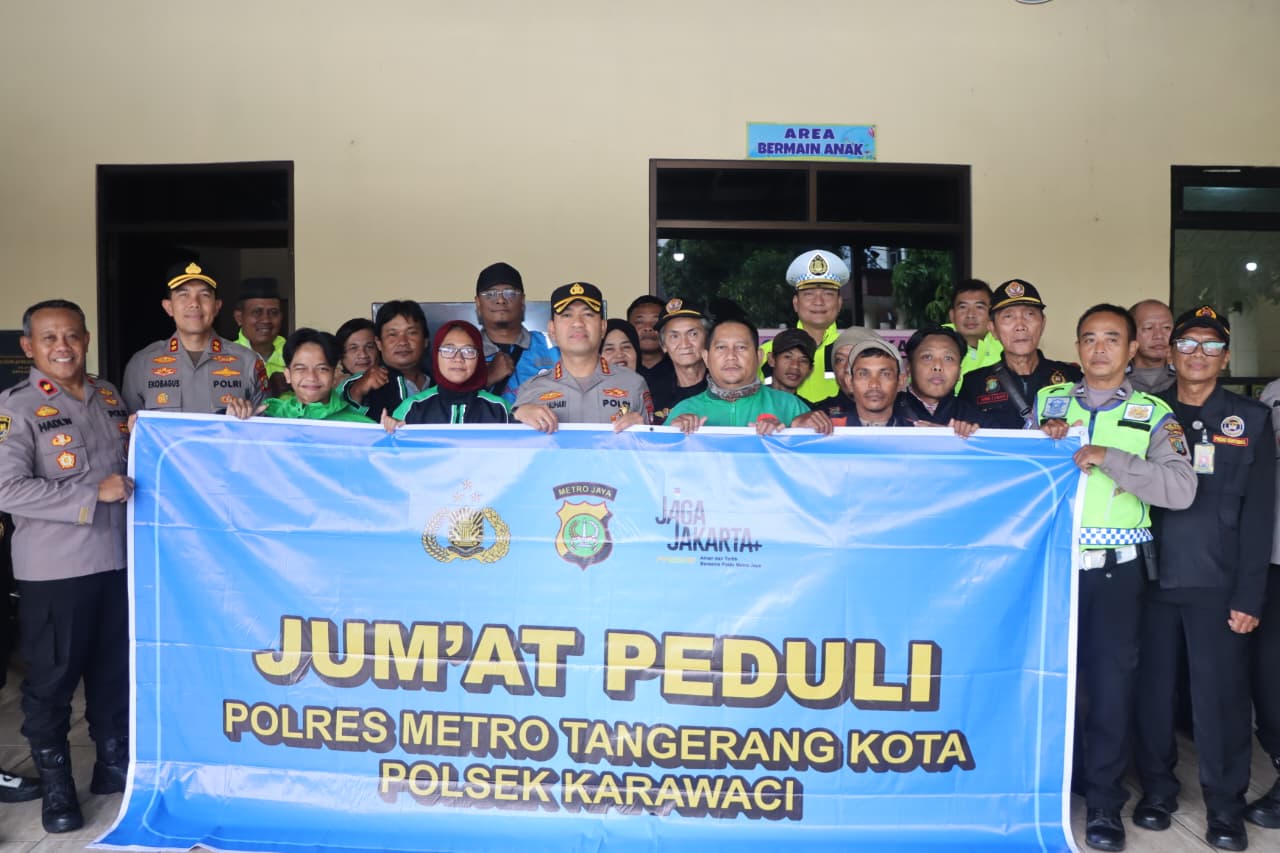 Jum’at Peduli Polres Metro Tangerang Kota, Wujud Kepedulian Polri kepada Masyarakat